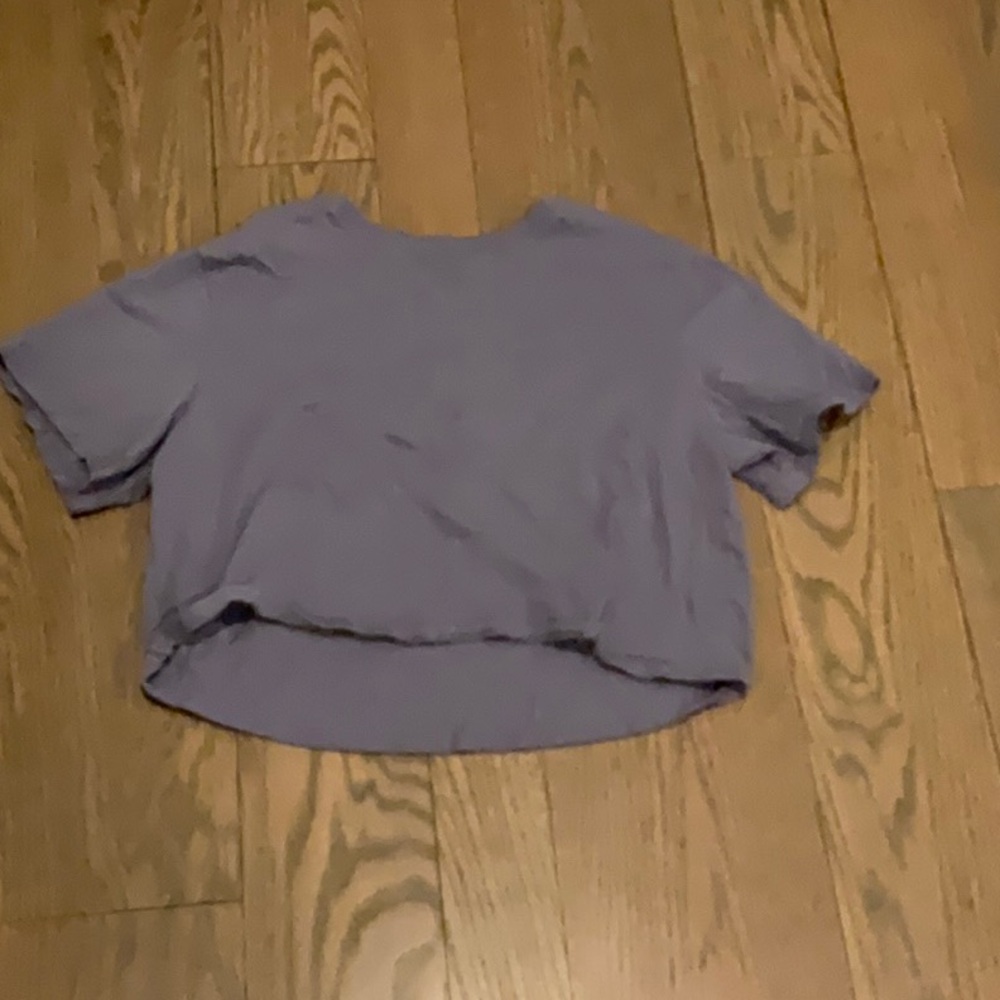DSG Purple Cropped Relaxed Short Sleeve T-Shirt